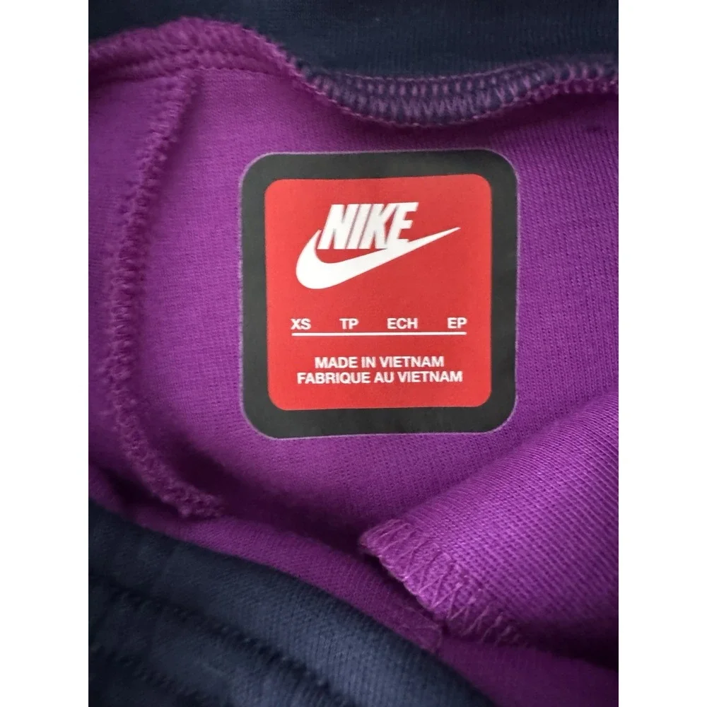 Nike Sportswear Tech Fleece  Kids Joggers Purple Navy Size‎ XS HV5869-505 $90